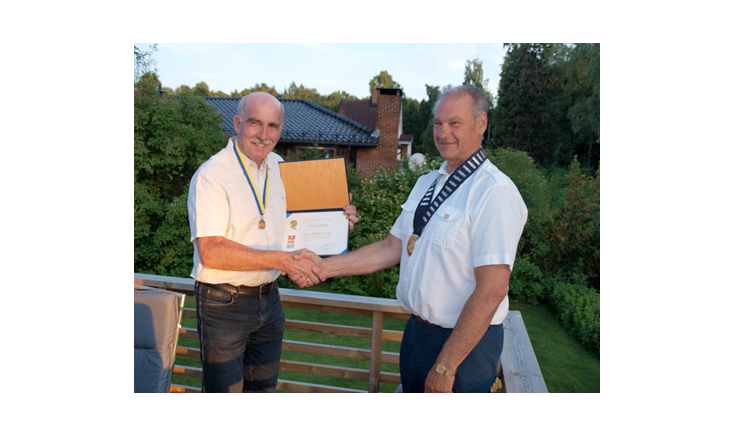 Steinar Saghaug tildelt  høy Rotary-utmerkelse